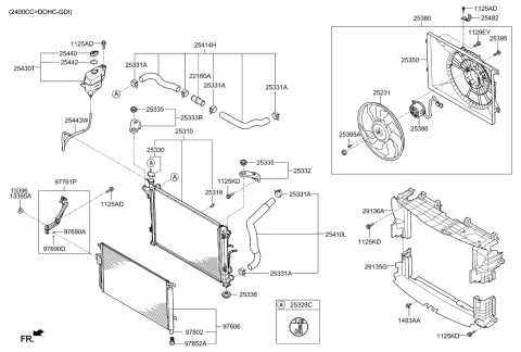 2019 Kia Sorento Engine Cooling System Diagram 2