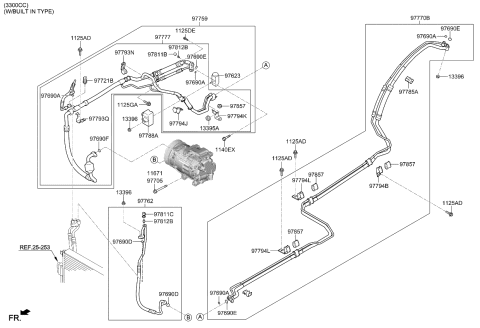 2019 Kia Sorento Air Condition System-Cooler Line Diagram 3