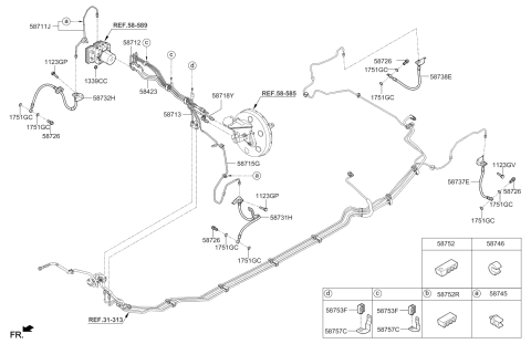 2020 Kia Sorento Brake Fluid Line Diagram