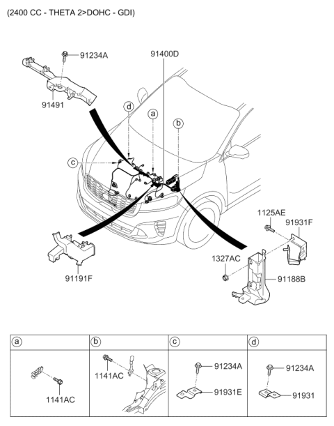 2019 Kia Sorento Control Wiring Diagram 1