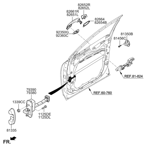 2019 Kia Sorento Locking-Front Door Diagram