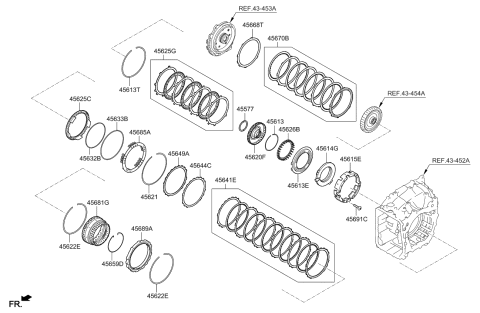 2020 Kia Sorento Transaxle Brake-Auto Diagram 3