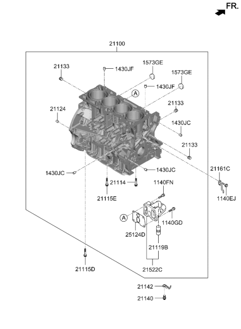 2020 Kia Sorento Cylinder Block Diagram 1