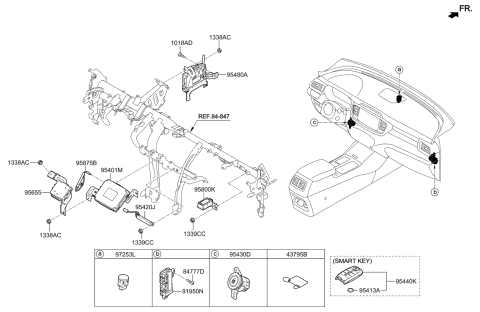 2020 Kia Sorento Relay & Module Diagram 1