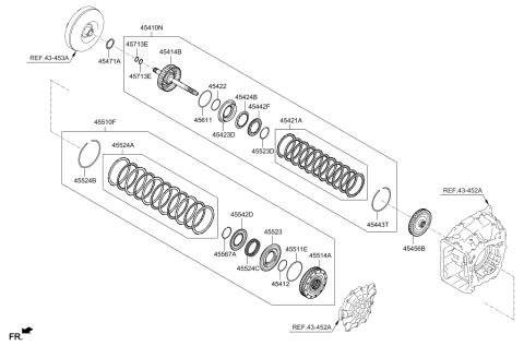 2019 Kia Sorento Transaxle Clutch-Auto Diagram 3