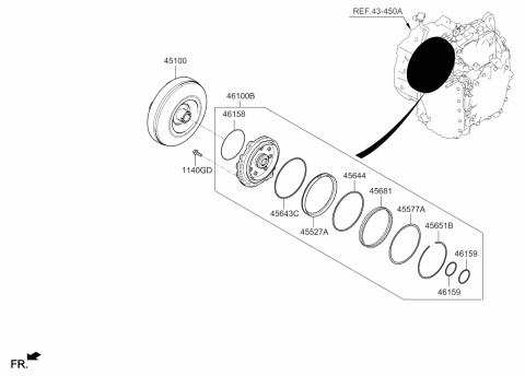 2020 Kia Sorento Converter Assembly-Torque Diagram for 451003F810