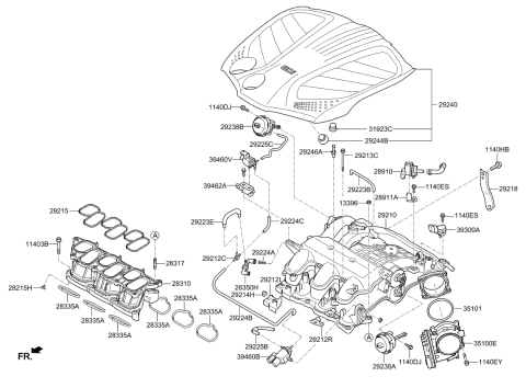 2015 Kia Cadenza Intake Manifold Diagram