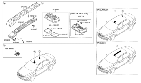 2013 Kia Cadenza Room Lamp Diagram