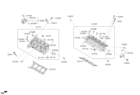 2014 Kia Cadenza Cylinder Head Diagram