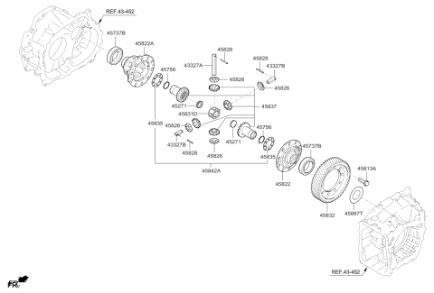 2015 Kia Cadenza Transaxle Gear-Auto Diagram 2