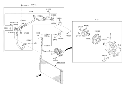 2016 Kia Cadenza Liquid Pipe Diagram for 977743R500