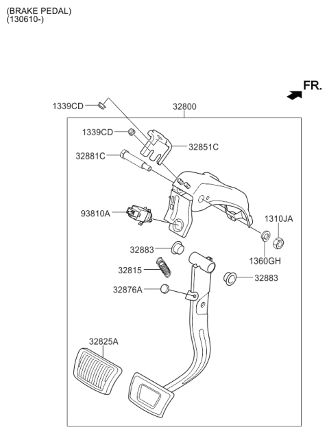 2015 Kia Cadenza Accelerator Pedal Diagram 3