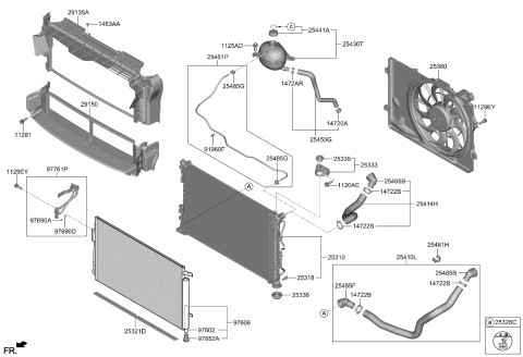 2023 Kia Sportage HOSE ASSY-RADIATOR,L Diagram for 25415N7700