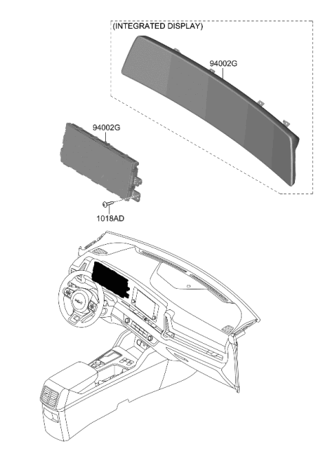 2024 Kia Sportage CLUSTER ASSY-INSTRUM Diagram for 94013DW000