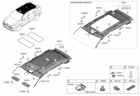 2023 Kia Sportage Plug-Trim Mounting Diagram for 857463Y000GYT