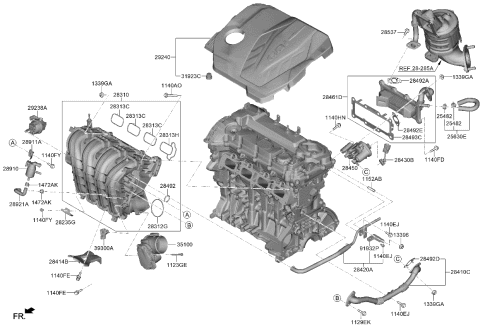 2024 Kia Sportage Gas Intake Manifold Diagram