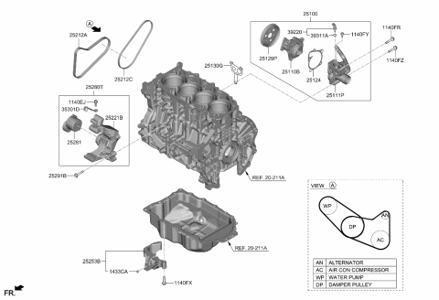 2024 Kia Sportage Gas Coolant Pump Diagram