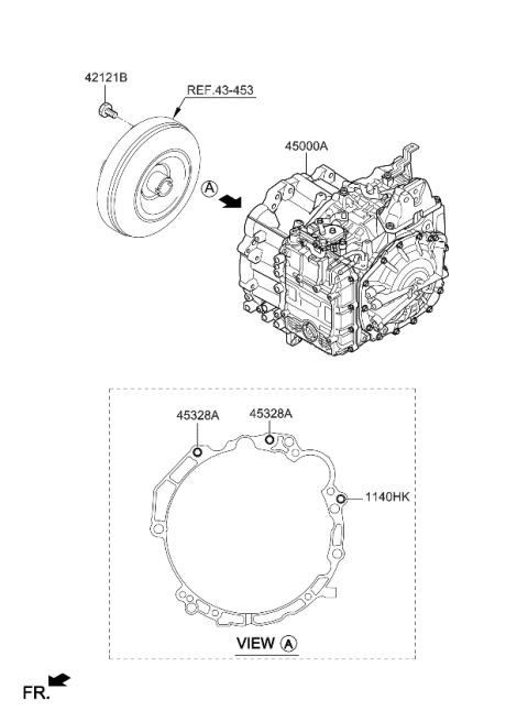 2024 Kia Sportage Transaxle Assy-Auto Diagram