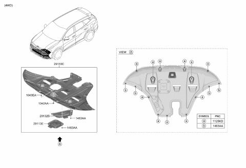 2023 Kia Sportage Gas Under Cover Diagram 2