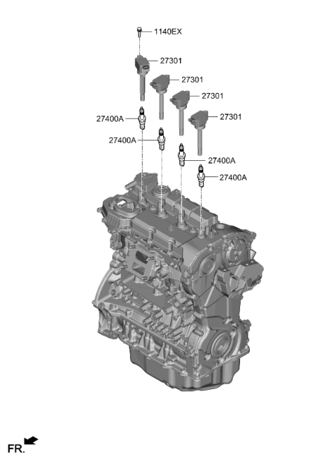 2023 Kia Sportage Spark Plug & Cable Diagram