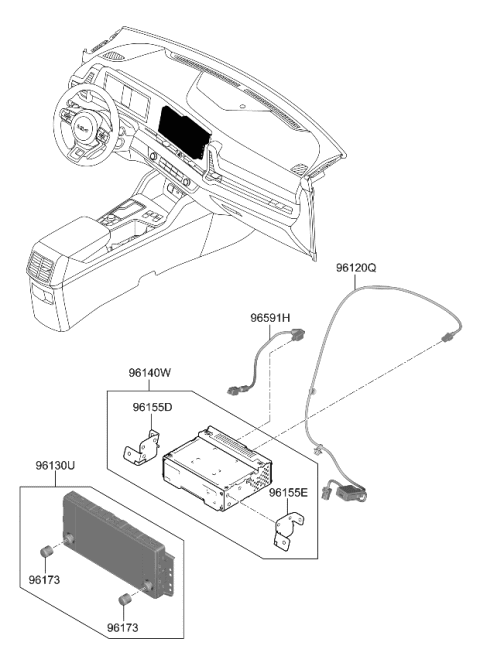 2023 Kia Sportage Audio Diagram