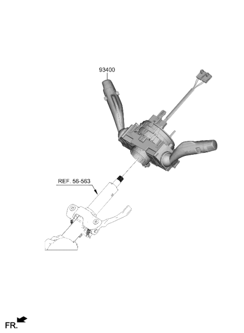 2023 Kia Sportage SWITCH ASSY-MULTIFUN Diagram for 934C2P1555