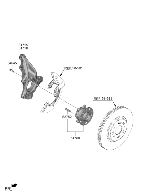 2023 Kia Sportage Front Axle Diagram