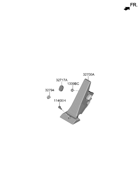 2024 Kia Sportage Accelerator Pedal Diagram