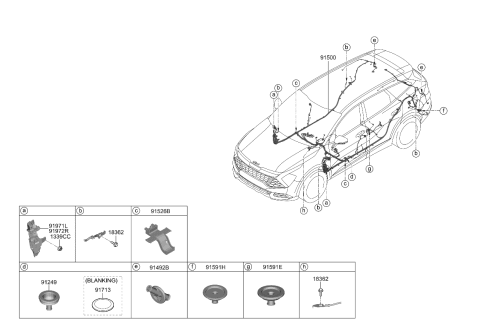 2023 Kia Sportage GROMMET Diagram for 91981N9040