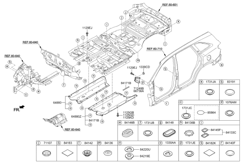 2017 Kia Sorento Isolation Pad & Plug Diagram 1