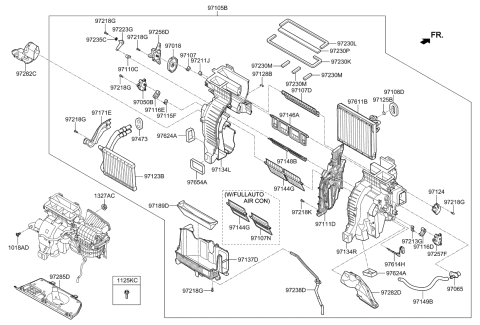 2015 Kia Sorento Heater System-Heater & Blower Diagram 1