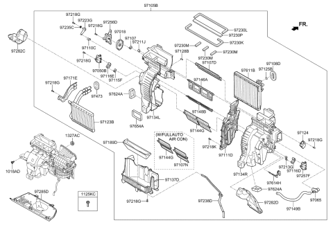 2016 Kia Sorento Heater System-Heater & Blower Diagram 1