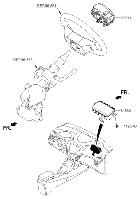 2018 Kia Sorento Air Bag System Diagram 1