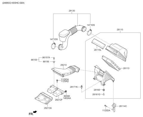 2018 Kia Sorento Air Cleaner Diagram 5