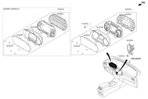 2017 Kia Sorento Cover-Cushion Diagram for 94363C6000