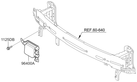 2015 Kia Sorento Unit Assembly-Smart Cruise Diagram for 96400C6000