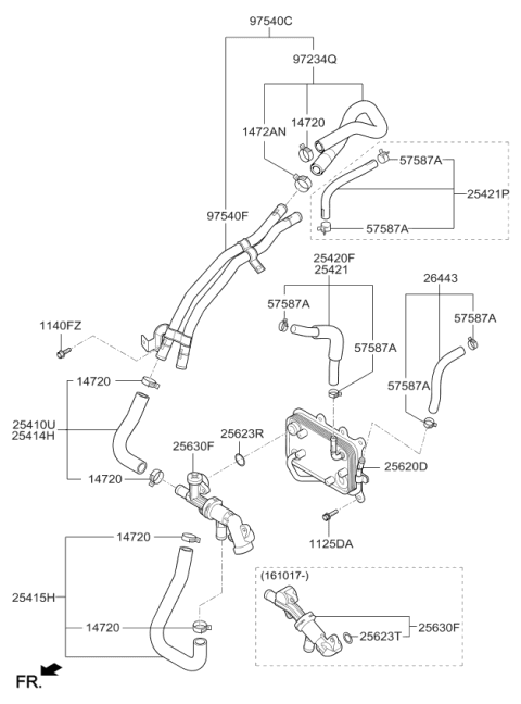 2016 Kia Sorento Oil Cooling Diagram