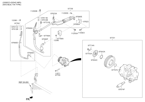 2018 Kia Sorento Air Condition System-Cooler Line Diagram 4