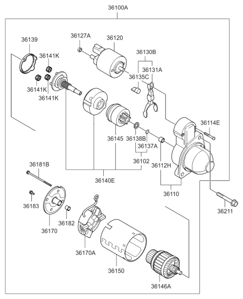 2015 Kia Sorento Starter Diagram 1