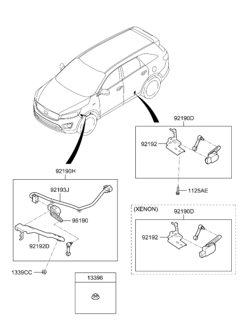 2015 Kia Sorento Head Lamp Diagram 3