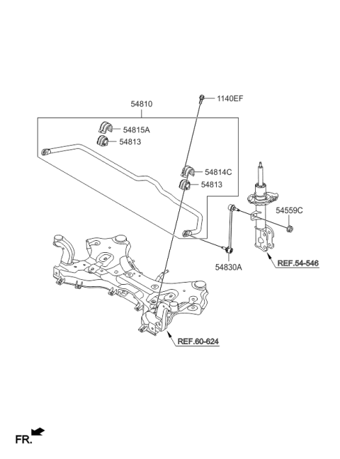 2015 Kia Sorento Front Suspension Control Arm Diagram
