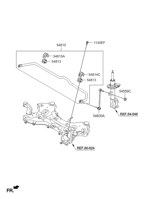 2016 Kia Sorento Front Suspension Control Arm Diagram