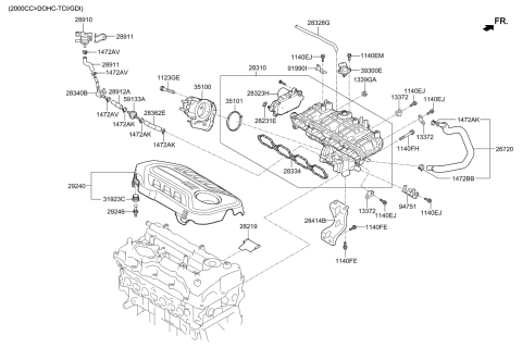 2016 Kia Sorento Intake Manifold Diagram 5