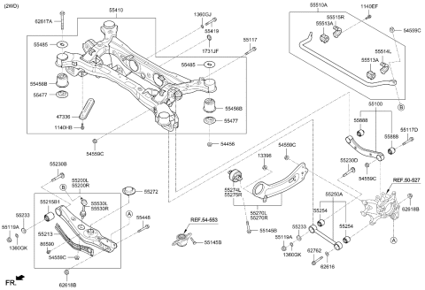 2015 Kia Sorento Rear Suspension Control Arm Diagram 1