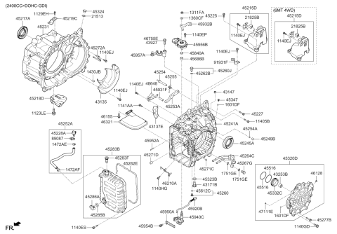 2018 Kia Sorento Auto Transmission Case Diagram 2