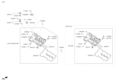 2016 Kia Sorento Rocker Cover Diagram 3