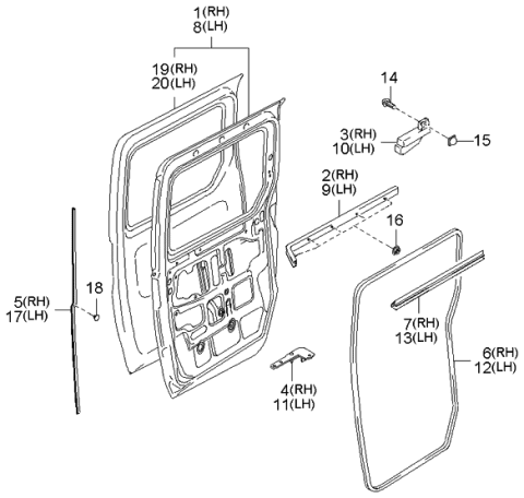 2004 Kia Sedona Slide Doors Diagram