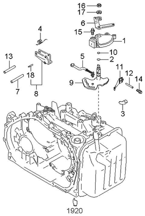 2002 Kia Sedona Manual Linkage System Diagram