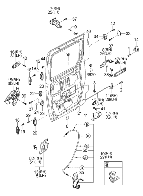 2001 Kia Sedona Slide Doors Mechanisms Diagram