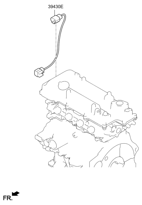 2022 Kia Seltos Extension Wire-RCV(W Diagram for 394302B040